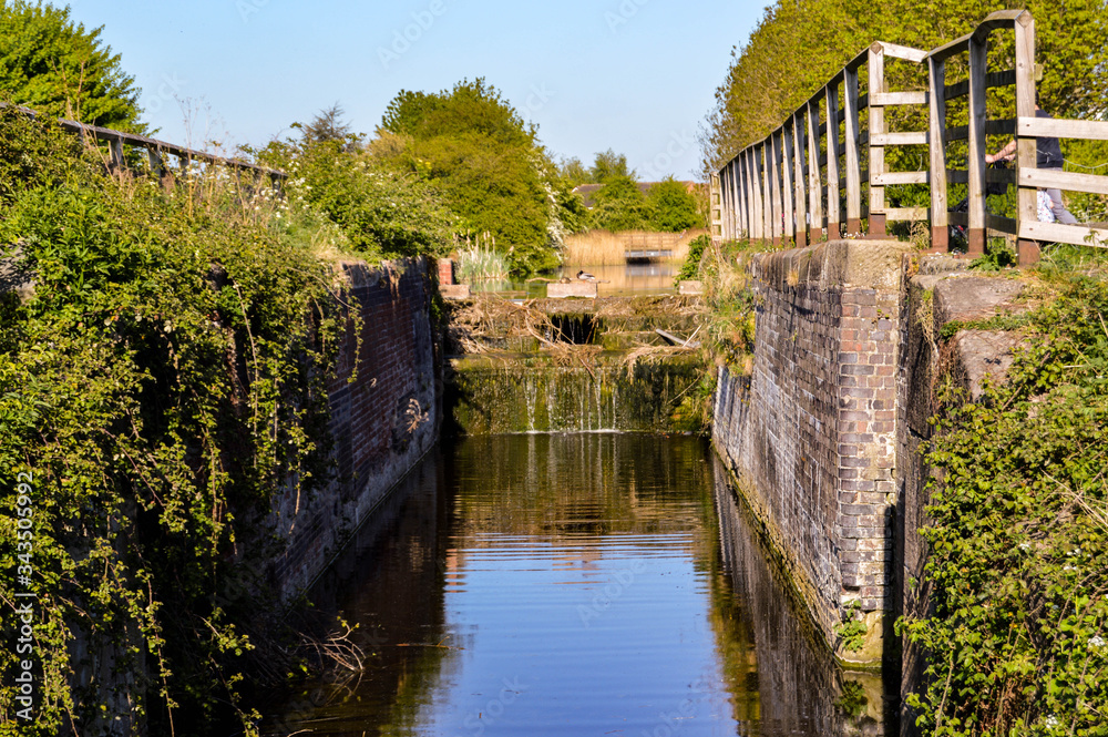Fototapeta premium abandoned canal lock