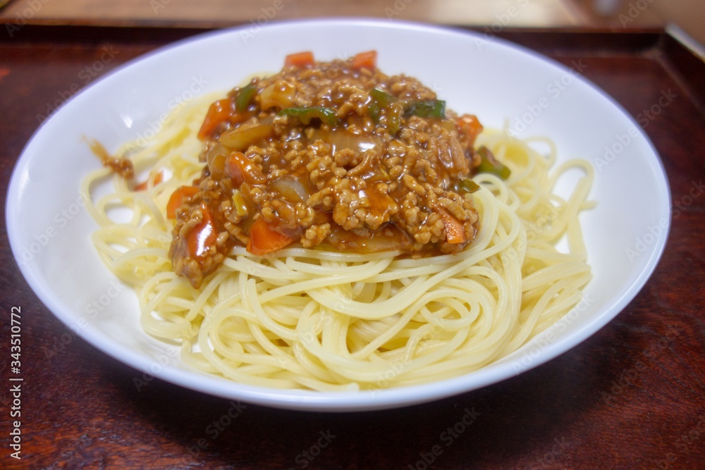 日本のスパゲティミートソース