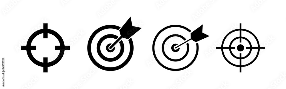 Target icons set. Target vector icon. goal icon. marketing target. Aim Target icons set. Target vector icon. goal icon. marketing target. Aim