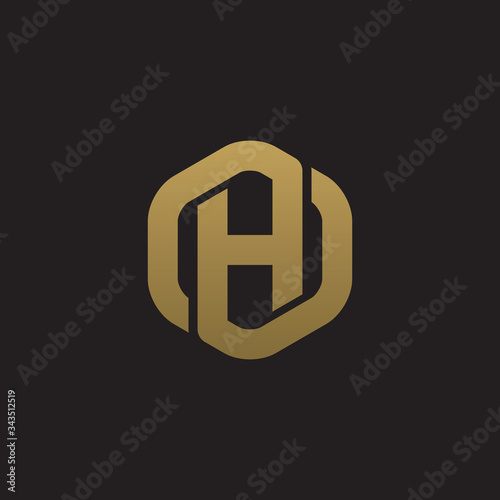 Letter H creative, corporate logo design, vector