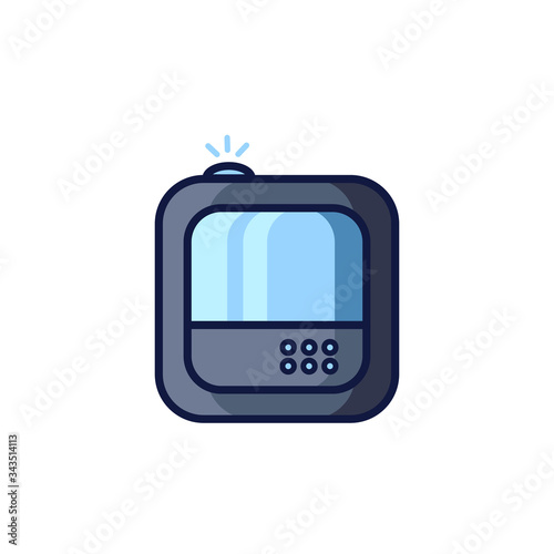 Humidifier air diffuser icon isolated on white background. Purifier microclimate ultrasonic home flat vector illustration. Healthy humidity.
