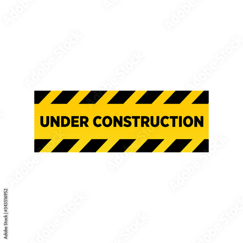 Under construction symbol design template