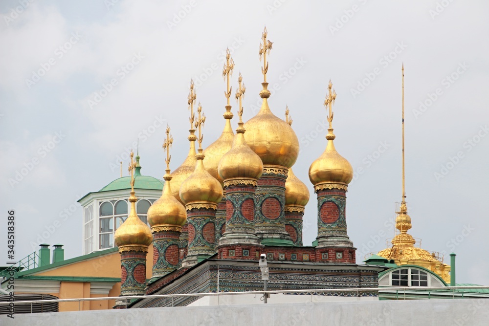 Cupole dorate del Cremlino Mosca