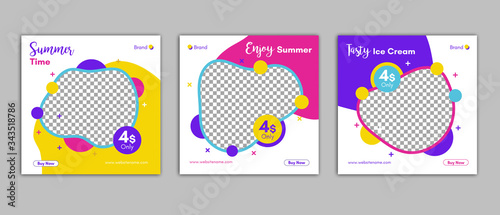 Food Sale Social Media Post Banner design Templates for business promotion