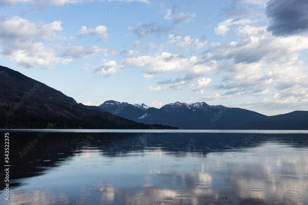 Mountain lake in patagonia argentina