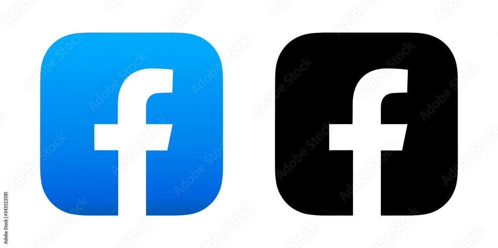Vetor de facebook logo. facebook icon. facebook vector download do Stock |  Adobe Stock