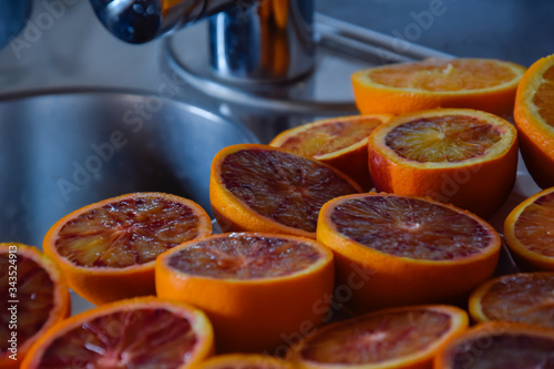 Fresh Colorful oranges 