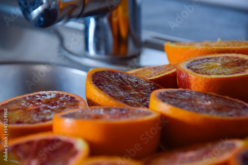 Fresh Colorful oranges 