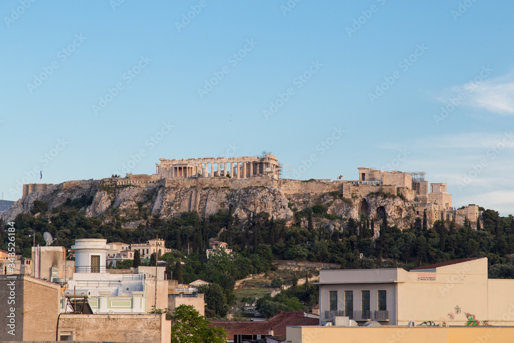 Detail of Athens, capital of Greece
