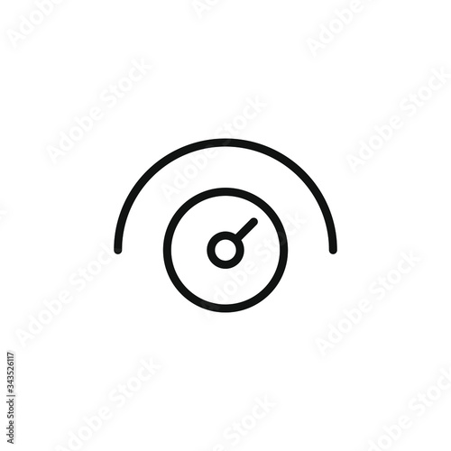 knob volume icon isolated on white background
