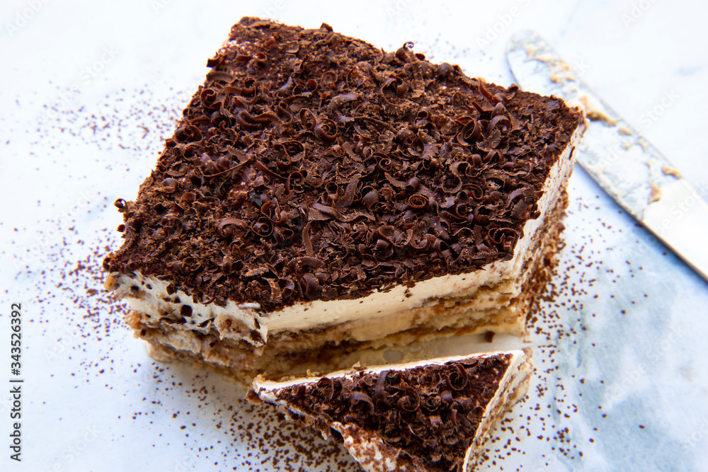 Traditional italian dessert tiramisu cake Traditional italian dessert tiramisu cake