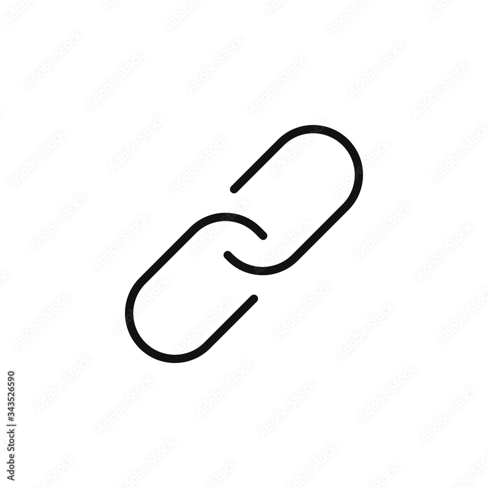 Fototapeta premium unlink icon isolated on white background