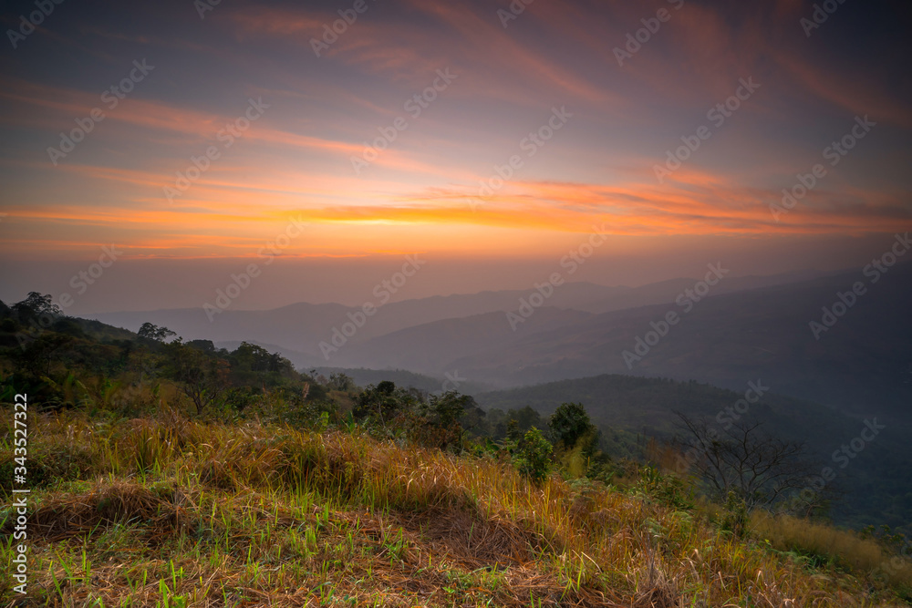 Sunrise viewpoint in the morning
Phu Lom Lo, Loei, Thailand.