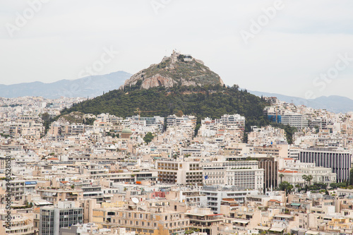 Detail of Athens, capital of Greece 