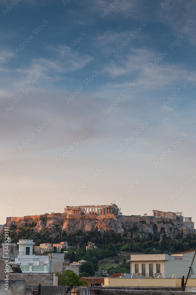 Detail of Athens, capital of Greece
