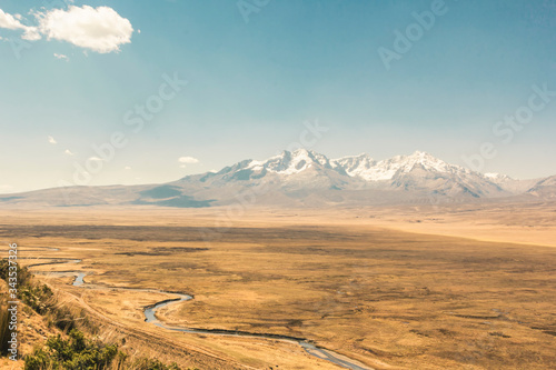 Beautiful mountains landscapes in Cordillera Huayhuash, Peru, South America.
 photo