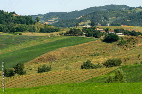 Summer landscape near Bagno di Romagna  in the Appennino