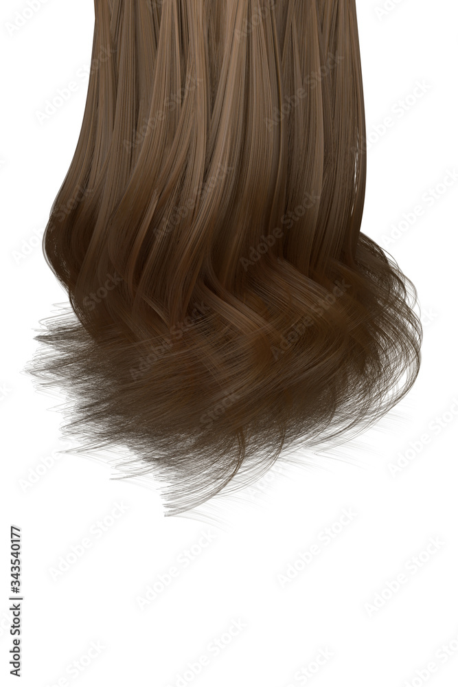 Fototapeta premium Blond hair curly