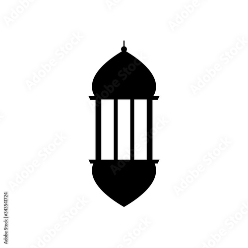 ramadan concept, islamic lantern icon, line style © Jeronimo Ramos