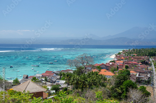 panorama vue hauteur Indonésie bali caraïbe cuba îles paradis