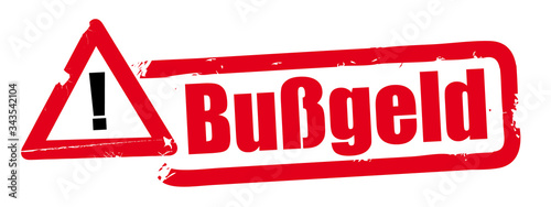 roter Stempel Bußgeld Vektor Grafik