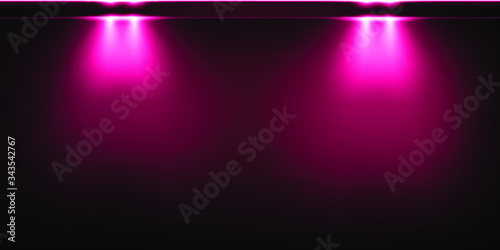 Background with glowing pink Lights. Beautiful banner design with glowing glittering lights