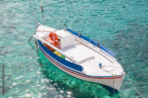 Boat in the Mediterranean Sea