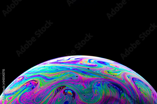 Colors on a soap bubble