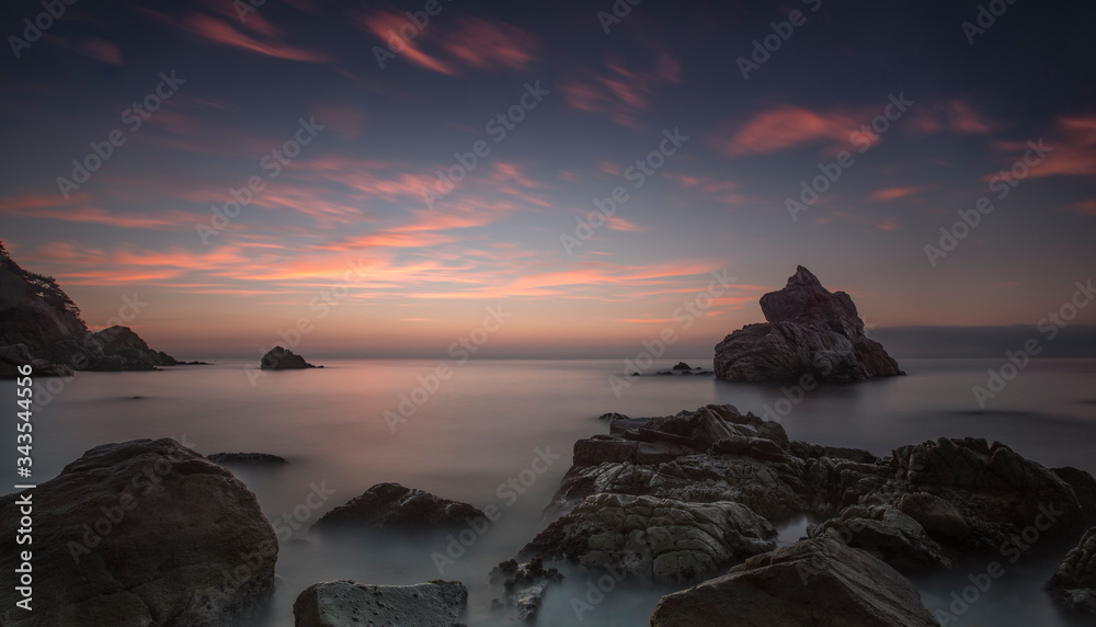 Sunset in Cala Frares