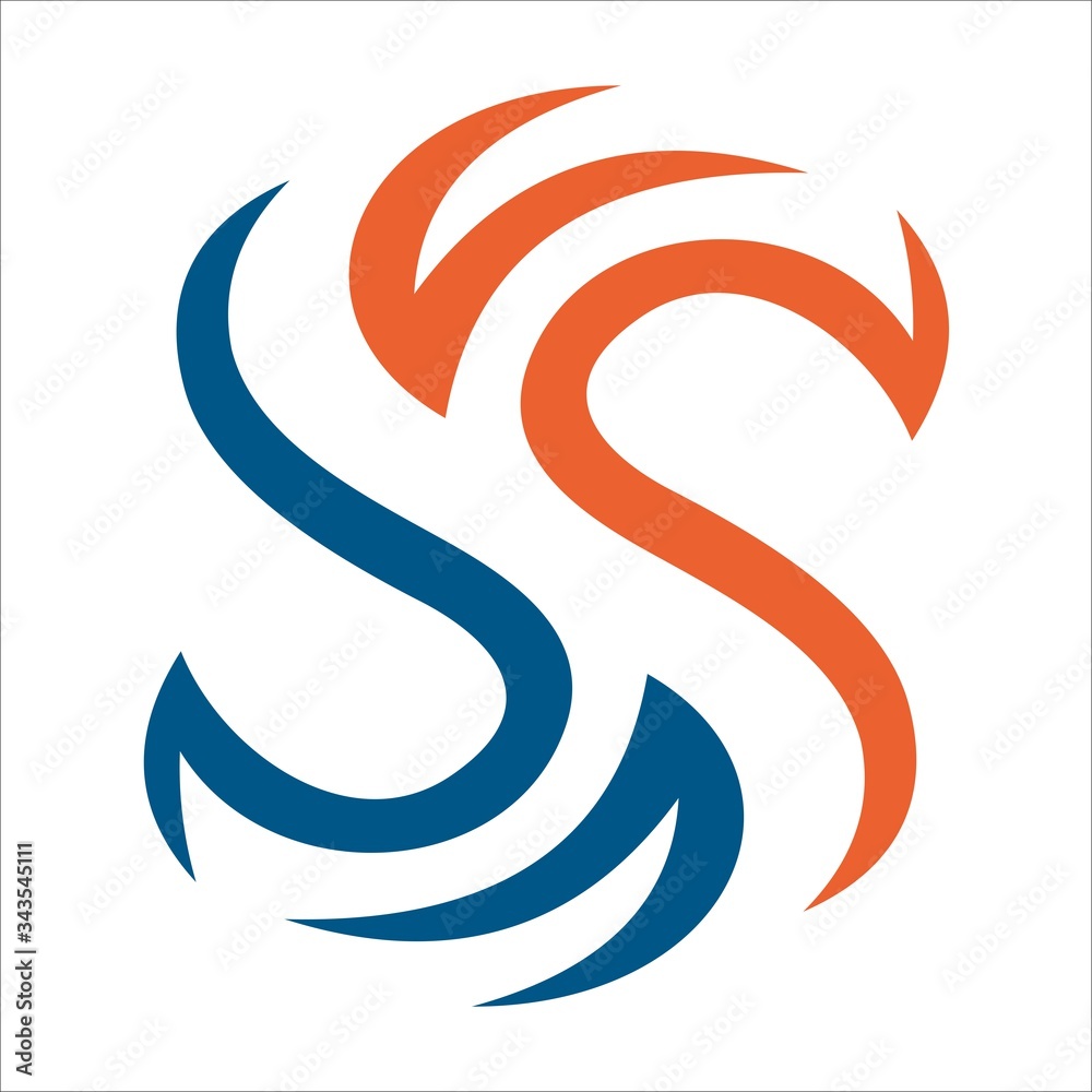 Obraz premium Business corporate letter S logo design vector. Simple and clean flat design of initials S logo vector template.