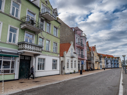 Soenderborg panorama of the old city in southern Jutland Denmark