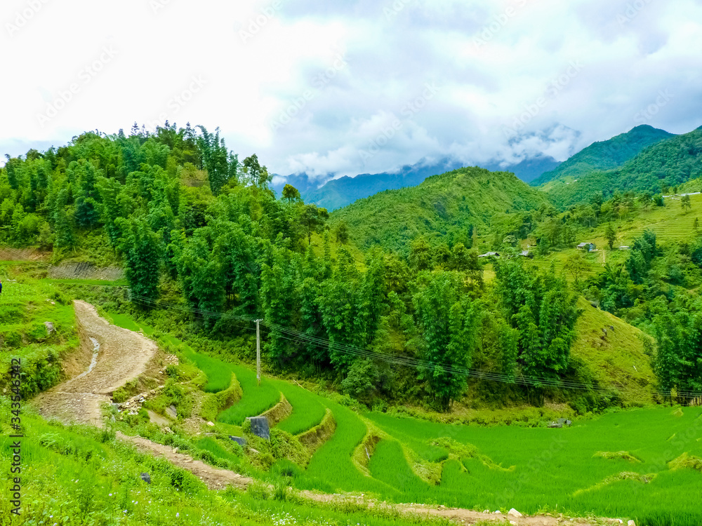 Catcat Hmong village near Sapa (Chapa) in north mountains of Vietnam, Lào Cai, Vietnam