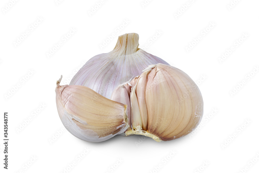 Obraz premium garlic isolated on white background include