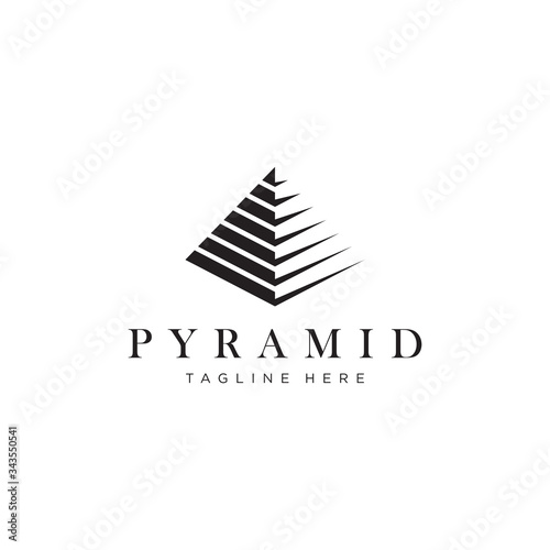 Pyramid Logo Template vector illustration