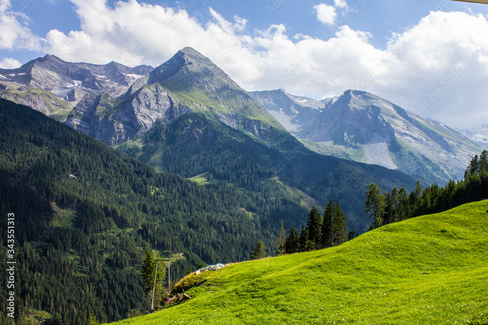 View of Mountains above Hintertux, Tux Valley, Tyrol