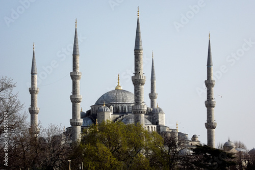 blue, mosque, istanbul, turkey, architecture, travel, culture