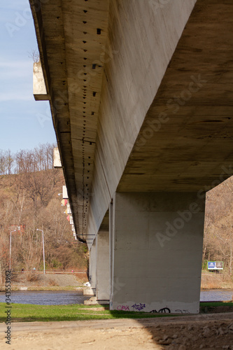 Photography under the bridge in prague