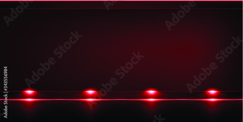 Background with glowing red Lights. Beautiful banner design with glowing glittering lights 