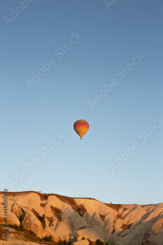 hot air balloon in cappadocia turkey