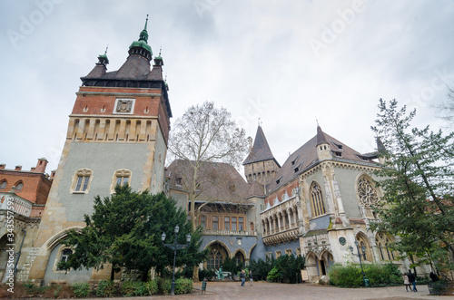 Vajdahunyad Castle is a castle in the City Park of Budapest, Hungary. © dmitr86