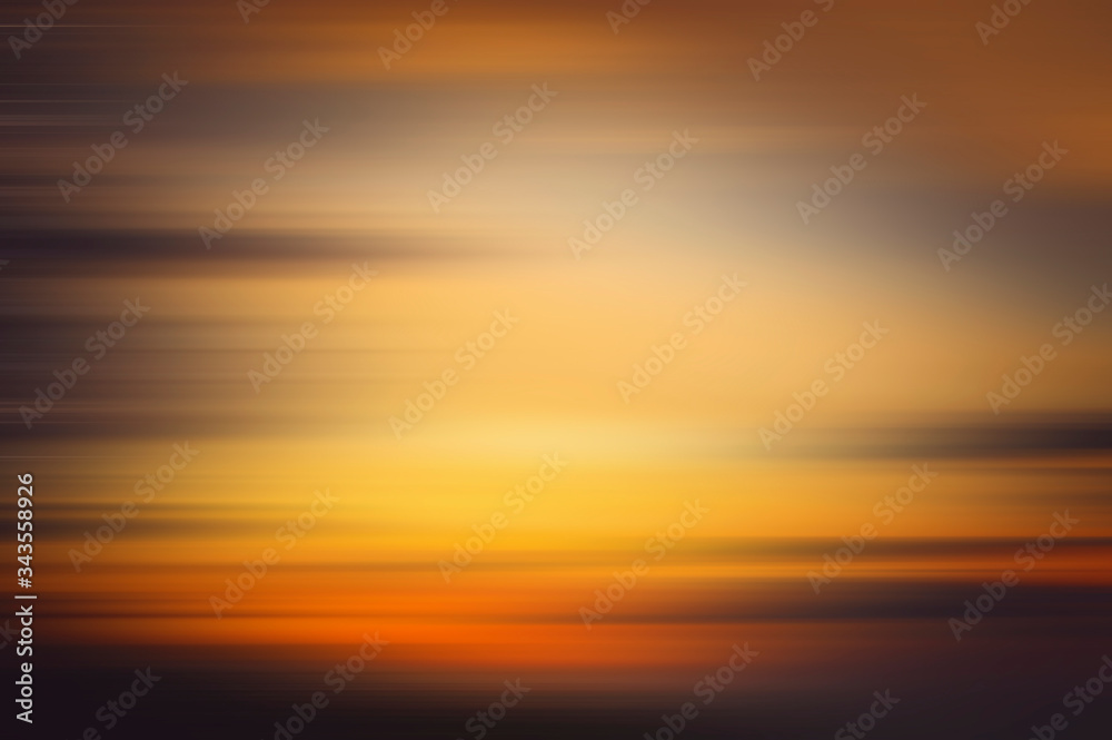 Abstract blurred background, color and sunset sky concept. Atmospheric idyllic backdrop for design.