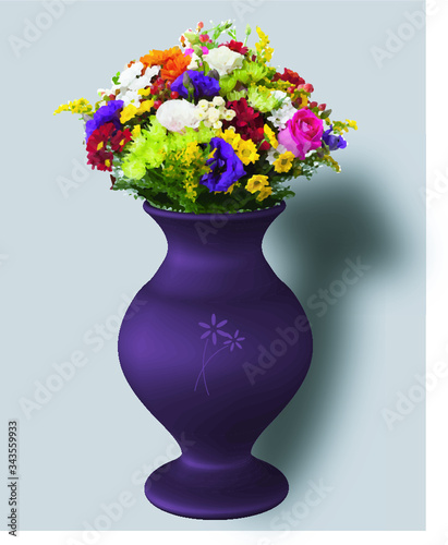 vase with flowers