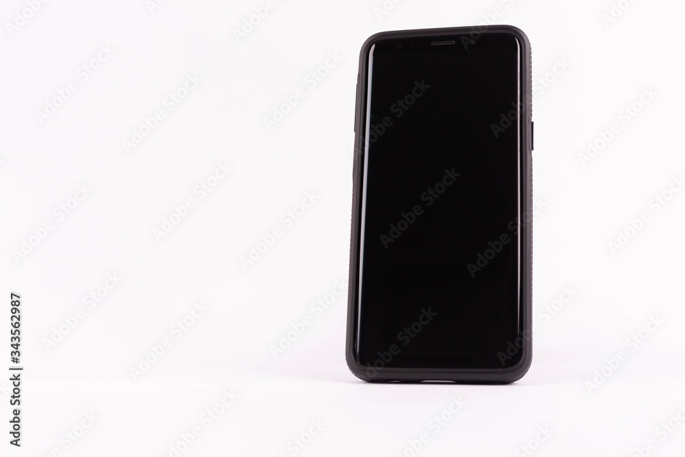 Naklejka premium mobile phone isolated on white background