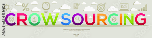 Creative (crowd sourcing) Design,letters and icons,Vector illustration.