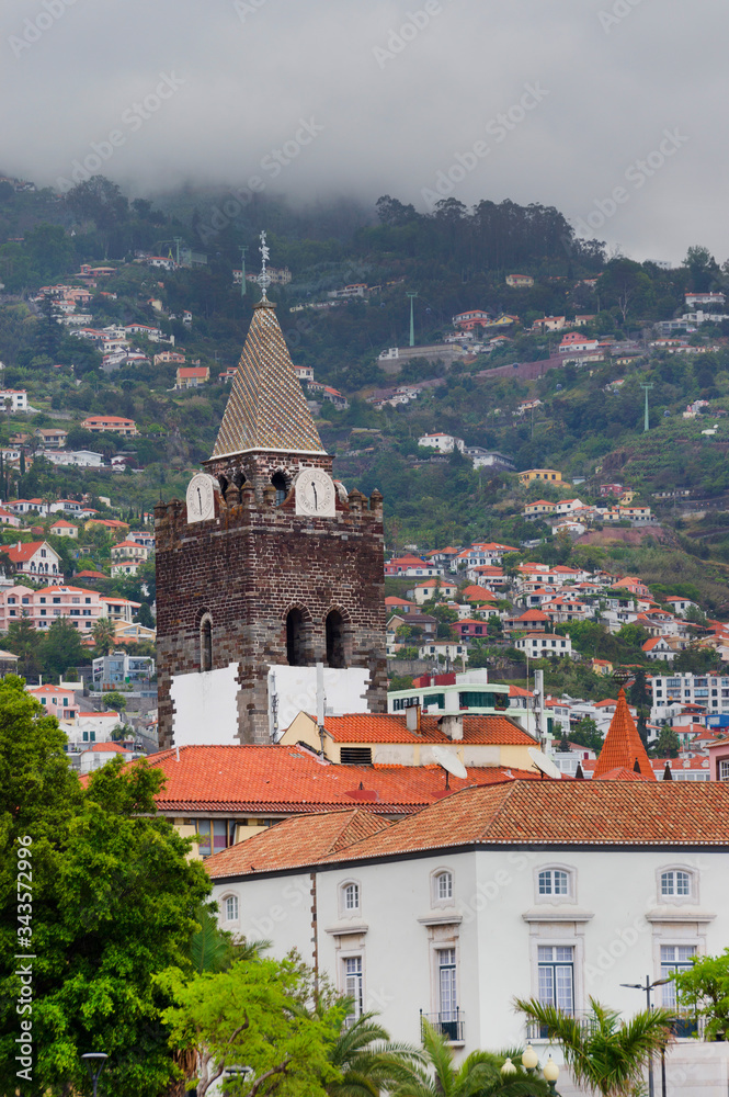 Architecture of Funchal in Madeira Island, Portugal