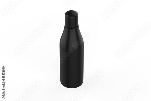 Cosmetic bottle mock up isolated on white background. 3d illustration