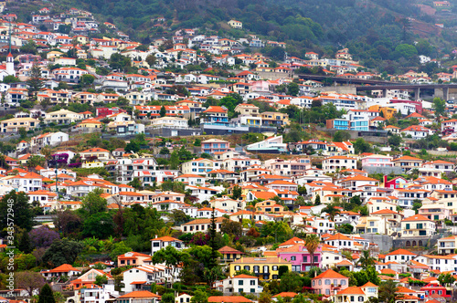 Funchal Hillside. The hillside above Funchal on the Portuguese island of Madeira. © Rechitan Sorin