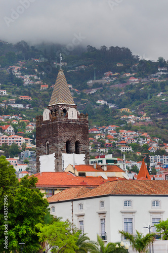 Wallpaper Mural Architecture of Funchal in Madeira Island, Portugal Torontodigital.ca