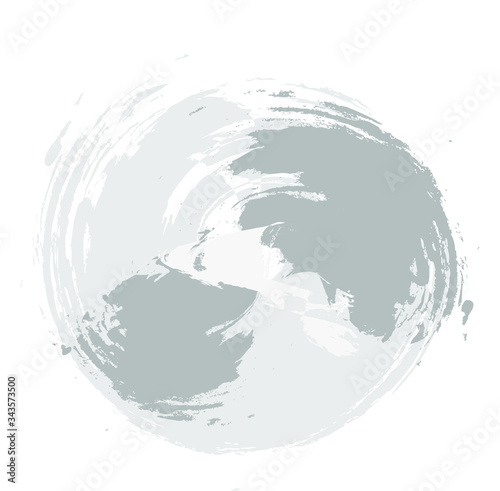 Brushstroke gray, vector abstract image. Light background with old surface texture in retro style for web design.