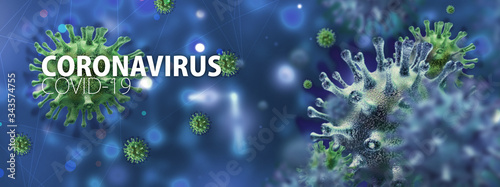 virus cell neon background 